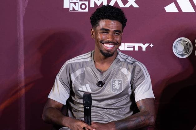 August 3, 2026, Pathum Thani, Thailand: Ian Maatsen, Player of Aston Villa FC, attends a press conference, PK, Pressekonferenz .Aston Villa FC will play against BG Pathum United on August 4, 2026, as part of the Aston Villa Asia Tour at True BG Stadium in Pathum Thani, Thailand. Pathum Thani Thailand - ZUMAs197 20260803_aaa_s197_047 Copyright: xPeeraponxBoonyakiatx