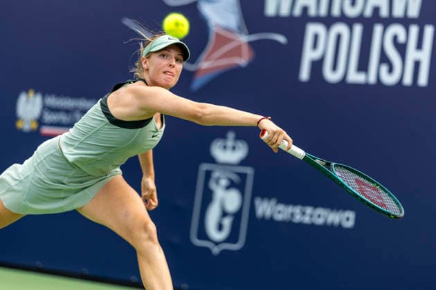 Warsaw T-Mobile Polish Open 2026 Linda Fruhvirtova on the first day of the WTA, Tennis Damen 125 Warsaw T-Mobile Polish Open tennis tournament in Warsaw, Poland, on 3 August 2026. Warsaw Poland  Copyright: xAndrzejxIwanczukx originalFilename:iwanczuk-warsawtm260803_npxBc.jpg