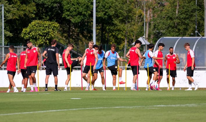03.08.2026, Deutschland, Grassau, Fußball Bundesliga, Saison 2026 2027, Trainingslager VfB Stuttgart, *** August 3, 2026, Germany, Grassau, Bundesliga, 2026–2027 season, VfB Stuttgart training camp,