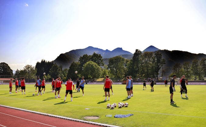 03.08.2026, Deutschland, Grassau, Fußball Bundesliga, Saison 2026 2027, Trainingslager VfB Stuttgart, *** August 3, 2026, Germany, Grassau, Bundesliga, 2026–2027 season, VfB Stuttgart training camp,