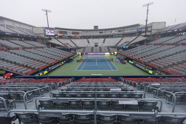 August 3, 2026, Montreal, Quebec, Canada: Rain at Canadian Open at IGA stadium in Montreal, Quebec, Canada on 2026-08-03 Montreal Canada - ZUMAl189 20260803_zsp_l189_002 Copyright: xYannickxLegarex
