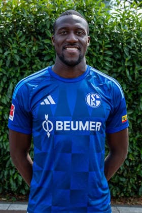 03.08.2026, Porträttermin 2026 2027 beim FC Schake 04, 1. Bundesliga, , Bryan Lasme (FC Schalke 04). Gelsenkirchen Veltins Arena NRW Deutschland xRHR-FOTO DEx *** August 3, 2026, Photo shoot for the 2026–2027 season at FC Schalke 04, Bundesliga 1, , Bryan Lasme, FC Schalke 04, Gelsenkirchen, Veltins Arena, North Rhine-Westphalia, Germany, xRHR FOTO DEx Copyright: DennisxEwert RHR-FOTOx RHR-FOTO DE
