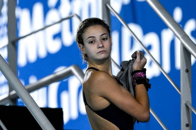 Matilde Marzetti of Italy competes in the diving 10m Platform Women Preliminary during the European Aquatics Championships at the Olympic Aquatic Center in Paris (France), August 3, 2026. Andrea Staccioli