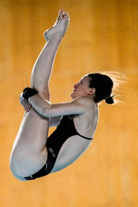 Elena Wassen of Germany competes in the Diving Women s 10m Platform Preliminary during the European Aquatics Championships at the Olympic Aquatic Center in Paris (France), August 3, 2026. Andrea Staccioli