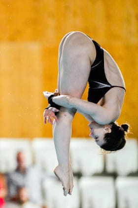 Elena Wassen of Germany competes in the Diving Women s 10m Platform Preliminary during the European Aquatics Championships at the Olympic Aquatic Center in Paris (France), August 3, 2026. Andrea Staccioli