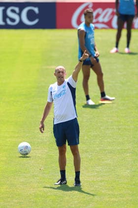 SSC Napoli Training Session Massimiliano Allegri, coach of Napoli, during a training session on Day of the preseason camp of SSC Napoli at Stadio Patini in Castel di Sangro, Italy, on August 3, 2025. Castel di Sangro Abruzzo Italy  Copyright: xCiroxDexLucax originalFilename:deluca-sscnapol260803_npHa7.jpg