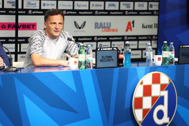 Croatia, Zagreb, 030826. Maksimir Stadium. press conference, PK, Pressekonferenz of GNK Dinamo before the match of the third round of UEFA Champions League qualification against Kauno Zalgiris. In the photo: Mario Kovacevic. Photo: Ranko Suvar CROPIX Zagreb Croatia Copyright: xxRankoxSuvarx dinamo_press6-030826