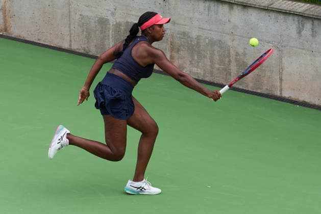 Warszawa 03.08.2026. Tenis. WTA, Tennis Damen 125 Warsaw T-Mobile Polish Open, day 2, Warsaw, Poland --- Tenis. Turniej WTA 125 Warsaw T-Mobile Polish Open, dzien 2, Warszawa Persons shown : Alana Smith (USA) Fot. Dominika Chmura Arena Akcji NEWSPIX.PL --- newspix.pl POLAND OUT! 