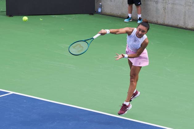 Warszawa 03.08.2026. Tenis. WTA, Tennis Damen 125 Warsaw T-Mobile Polish Open, day 2, Warsaw, Poland --- Tenis. Turniej WTA 125 Warsaw T-Mobile Polish Open, dzien 2, Warszawa Persons shown : Yue Yuan (CHN) Fot. Dominika Chmura Arena Akcji NEWSPIX.PL --- newspix.pl POLAND OUT! 