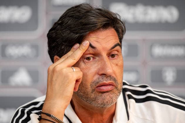 Olympique Lyon head coach Paulo Fonseca spoke at a press conference, PK, Pressekonferenz ahead of the opening match of the third qualifying round of the Champions League between AC Sparta Praha and Olympique Lyon, in Prague, Czech Republic, on August 3, 2026. (CTKxPhoto OndrejxDeml) CTKPhotoP2026080305718  CTKPhotoP2026080305718