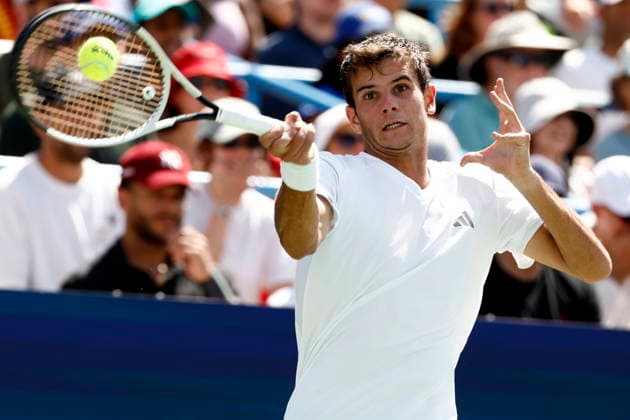 Washington DC Open tennis tournament Rafael Jodar of Spain in action against Taylor Fritz of the USA during their Mens Final match at the Washington DC Open tennis tournament, in Washington, DC, USA, 03 August 2026. WASHINGTON DC UNITED STATES  Copyright: xWILLxOLIVERx