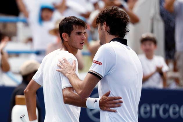 Washington DC Open tennis tournament Taylor Fritz (R) of the USA and Rafael Jodar of Spain at the end of their Mens Final match at the Washington DC Open tennis tournament, in Washington, DC, USA, 03 August 2026. WASHINGTON DC UNITED STATES  Copyright: xWILLxOLIVERx
