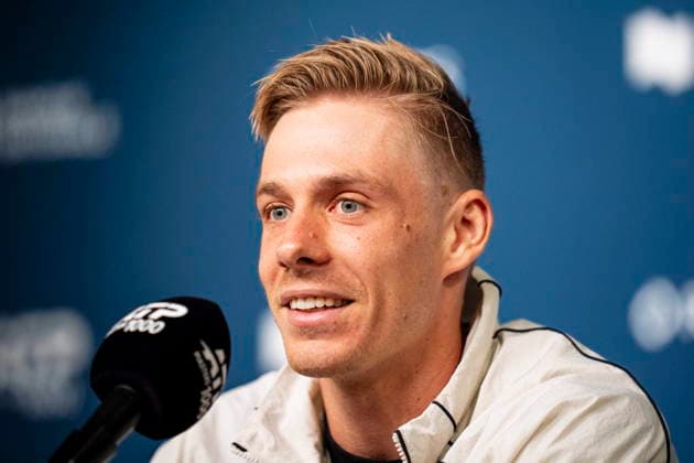 August 3, 2026, Montreal, Pq, Canada: Denis Shapovalov of Canada speaks to the media on day two of the National Bank Open tennis tournament in Montreal on Monday August 3, 2026. Canada News - August 3, 2026  - ZUMAc35_ 20260803_zaf_c35_014 Copyright: xChristopherxKatsarovx