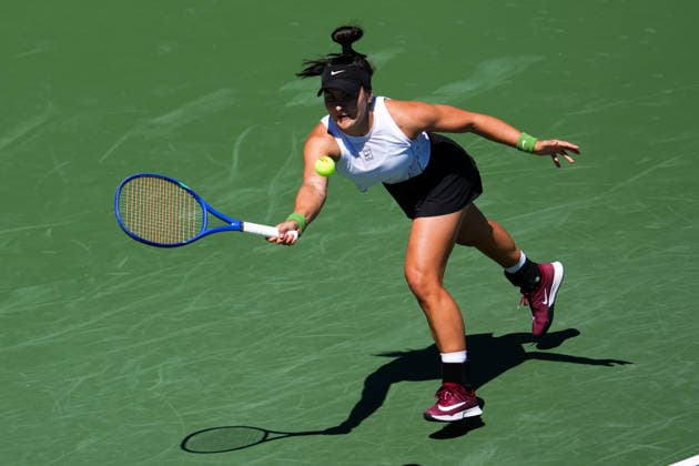 National Bank Open 2026 - Day 3 TORONTO, CANADA - AUGUST 3 : Bianca Andreescu of Canada in action against Nikola Bartunkova of Czech Republic in the round of 128 during the WTA, Tennis Damen 1000 National Bank Open in Toronto, Ontario, Canada on August 3, 2026. Mert Alper Dervis Anadolu Ontario Canada. Editorial use only. Please get in touch for any other usage.  Copyright: x2026xAnadoluxMertxAlperxDervisx