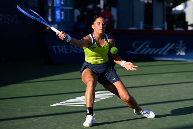 August 3, 2026, Toronto, Ontario, Canada: Toronto, Ontario, Canada Ã¢â‚¬ August 3, 2026: PANNA UDVARDY of Hungary returns the ball during her first-round match against Eva Lys of Germany at the National Bank Open, part of the Hologic WTA, Tennis Damen Tour at Sobeys Stadium. Udvardy advanced to the second round after Lys retired while trailing 6Ã¢â‚¬2, 6Ã¢â‚¬7(3), 0Ã¢â‚¬2. Toronto Canada - ZUMAr228 20260803_znp_r228_011 Copyright: xVasiliyxRyabykhx