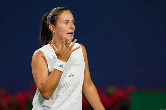 WTA, Tennis Damen Masters 1000 National Bank Open Toronto 2026 - Round of 128 - Day 3 Daria Kasatkina of Australia reacts during the Women™s Singles round of 128 match against Wang Xiyu of China on day 3 of the WTA Masters 1000 National Bank Open at Sobeys Stadium on August 3, 2026, in Toronto, Canada. (Photo by Leonardo Ramirez Eyepix Group) Copyright: xLeonardoxRamirezx xEyepixxGroupx LR_03082026_07830