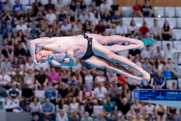 France, Paris, Centre Aquatique Olympique Metropole du Grand Paris, 03.08.2026, European Aquatics Championships Artistic Swimming, Day 4, Men™s 3m Springboard Synchro Final, Lou Noel Guy Massenberg and Jonathan Giesbert Schauer of Germany, Photo by Eibner Pressefoto Tino Henschel European Aquatics Championships Artistic Swimming, Day 4, Men™s 3m Springboard Synchro Final Paris *** France, Paris, Centre Aquatique Olympique Metropole du Grand Paris, August 3, 2026, European Aquatics Championships – Artistic Swimming, Day 4, Men’s 3m Springboard Synchronized Final, Lou Noel Guy Massenberg and Jonathan Giesbert Schauer of Germany, Photo by Eibner Pressefoto Tino Henschel European Aquatics Championships Artistic Swimming, Day 4, Men’s 3m Springboard Synchronized Final, Paris Copyright: xEibnerxPressefotox