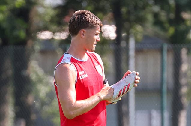 04.08.2026, Deutschland, Grassau, Fußball Bundesliga, Saison 2026 2027, Trainingslager VfB Stuttgart, Ramon Hendriks *** August 4, 2026, Germany, Grassau, Bundesliga, 2026–2027 season, VfB Stuttgart training camp, Ramon Hendriks