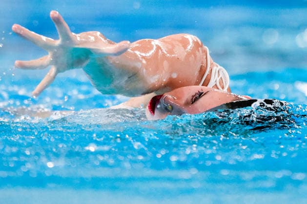 Iris Tio Casas of Spain competes in the Artistic Swimming Women s Solo Technical Final during the European Aquatics Championships at the Olympic Aquatic Center in Paris (France), August 4, 2026. Andrea Staccioli