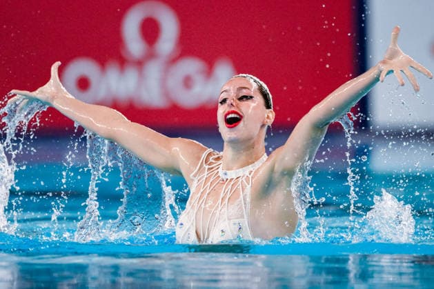 Iris Tio Casas of Spain competes in the Artistic Swimming Women s Solo Technical Final during the European Aquatics Championships at the Olympic Aquatic Center in Paris (France), August 4, 2026. Andrea Staccioli
