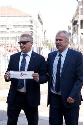 IPA87230241 - Milan: Franco Baresi™s Funeral at the Basilica of Sant™Ambrogio In the photo: DANIELE MASSARO  Copyright: xDuilioxPiaggesix xPoolxEnriquezxPiaggesix 0863319358st