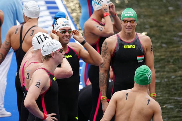 Open Water, Men s 10km, Gregorio PALTRINIERI from Italy at the European Aquatics Championships Paris 2026, Paris, August 04, 2026 .  Copyright: xGianxMattiaxD Alberto LaPressex