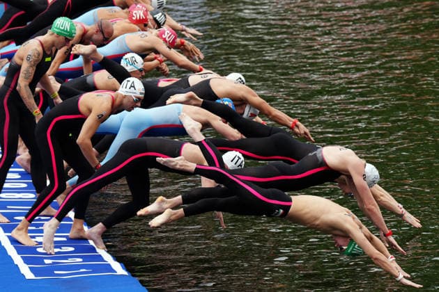 Open Water, Men s 10km, Gregorio PALTRINIERI from Italy at the European Aquatics Championships Paris 2026, Paris, August 04, 2026 .  Copyright: xGianxMattiaxD Alberto LaPressex
