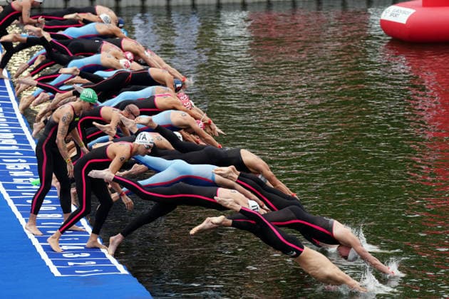 Open Water, Men s 10km, Gregorio PALTRINIERI from Italy at the European Aquatics Championships Paris 2026, Paris, August 04, 2026 .  Copyright: xGianxMattiaxD Alberto LaPressex