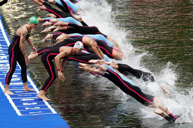 Open Water, Men s 10km, , gold medal at the European Aquatics Championships Paris 2026, Paris, August 04, 2026 .  Copyright: xGianxMattiaxD Alberto LaPressex