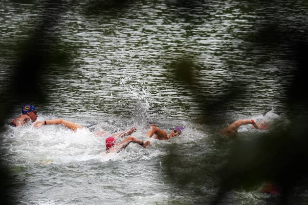 Open Water, Men s 10km, , gold medal at the European Aquatics Championships Paris 2026, Paris, August 04, 2026 .  Copyright: xGianxMattiaxD Alberto LaPressex