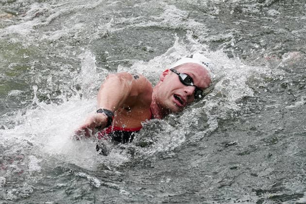 Open Water, Men s 10km, Marcello GUIDI from Italy at the European Aquatics Championships Paris 2026, Paris, August 04, 2026 .  Copyright: xGianxMattiaxD Alberto LaPressex