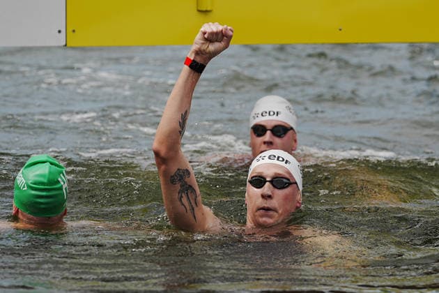Open Water, Men s 10km, Florian WELLBROCK from Germany, gold medal at the European Aquatics Championships Paris 2026, Paris, August 04, 2026 .  Copyright: xGianxMattiaxD Alberto LaPressex