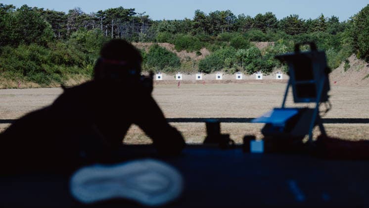 VARIOUS SPORTS - World Championship, WM, Weltmeisterschaft 2026 WIENER NEUSTADT,AUSTRIA,04.AUG.26 - VARIOUS SPORTS - CISM World Championship 2026, military pentathlon. Image shows a feature of Kristoffer Skonnord (NOR).  GEPAxpictures xAlexanderxSolc