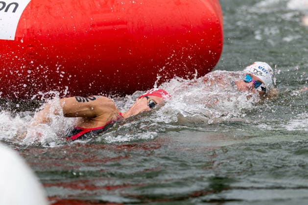 SWIMMING - EAC 2026 PARIS,FRANCE,04.AUG.26 - SWIMMING - European Aquatics Championships Paris 2026, open water, 10km, men. Image shows Luca Karl (AUT).  GEPAxpictures xPhilippxBrem