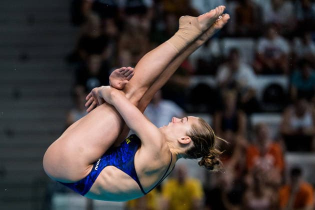260804 Elna Widerström of Sweden competes in women s diving 3m springboard preliminary during day five of the 2026 European Aquatics Championships on August 4, 2026 in Saint-Denis. Photo: Joel Marklund BILDBYRAN kod JM JM0830 bbeng simhopp diving 2026 european aquatics championships em dam Sverige Sweden *** August 4, 2026: Elna Widerström of Sweden competes in the women’s 3-meter springboard diving preliminaries on day five of the 2026 European Aquatics Championships on August 4, 2026 in Saint-Denis. Photo by Joel Marklund, BILDBYRAN, code JM JM0830 bbeng diving 2026 European Aquatics Championships women s Sweden  Copyright: JOELxMARKLUND BB260804JM001