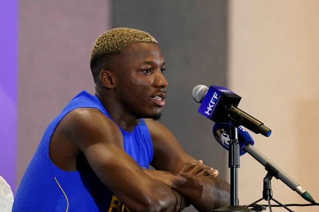 HONGKONG-SOCCER FOOTBALL-FEST Moises Caicedo of Chelsea Football Club at Pre-Match press conference, PK, Pressekonferenz at Kai Tan Stadium during the Hong Kong Football Festival 2026 in Hong Kong, August 4, 2026. NEXPHER Vernon Yuen HONG KONG