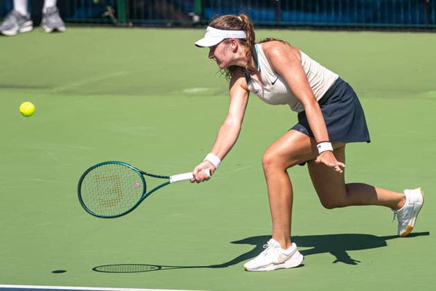 Warszawa 04.08.2026. Tennis. WTA, Tennis Damen 125 Warsaw T-Mobile Polish Open, day 3, Warsaw, Poland --- Tenis. Turniej WTA 125 Warsaw T-Mobile Polish Open, dzien 3, Warszawa Persons shown : Weronika Ewald Fot. Kai Taller Arena Akcji NEWSPIX.PL --- newspix.pl POLAND OUT! 