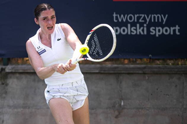 Warszawa 04.08.2026. Tennis. WTA, Tennis Damen 125 Warsaw T-Mobile Polish Open, day 3, Warsaw, Poland --- Tenis. Turniej WTA 125 Warsaw T-Mobile Polish Open, dzien 3, Warszawa Persons shown : Elsa Jacquemot Fot. Kai Taller Arena Akcji NEWSPIX.PL --- newspix.pl POLAND OUT! 