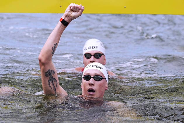 WELLBROCK Florian Team GER Europameister Schwimm Europameisterschaften 2026 in Paris Florian Wellbrock Europameister ueber 10km Open Water in der Seine am 04.08.2026 in Paris *** WELLBROCK Florian, Team GER, European Champion at the 2026 European Swimming Championships in Paris; Florian Wellbrock, European Champion in the 10km open water event on the Seine on August 4, 2026, in Paris Copyright: xLacixPerenyix