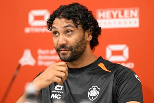 Antwerp FC presents new signing head coach Compper Marvin ANTWERPEN, BELGIUM - AUGUST 04 : New signing head coach of Antwerp FC Compper Marvin talking to the press during his official presentation at the Bosuil stadium pressroom on August 04, 2026 in Antwerpen, Belgium, 04 08 2026 Antwerpen Belgium  Copyright: xNicoxVereeckenx