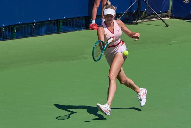 Warszawa 04.08.2026. Tennis. WTA, Tennis Damen 125 Warsaw T-Mobile Polish Open, day 3, Warsaw, Poland --- Tenis. Turniej WTA 125 Warsaw T-Mobile Polish Open, dzien 3, Warszawa Persons shown : Linda Klimovicova (POL) Fot. Dominika Chmura Arena Akcji NEWSPIX.PL --- newspix.pl 