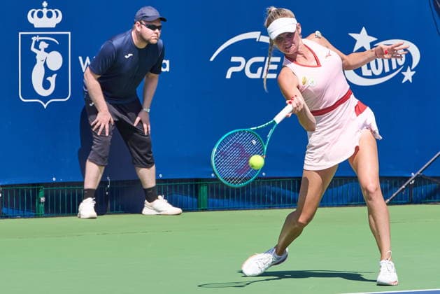 Warszawa 04.08.2026. Tennis. WTA, Tennis Damen 125 Warsaw T-Mobile Polish Open, day 3, Warsaw, Poland --- Tenis. Turniej WTA 125 Warsaw T-Mobile Polish Open, dzien 3, Warszawa Persons shown : Linda Klimovicova (POL) Fot. Dominika Chmura Arena Akcji NEWSPIX.PL --- newspix.pl 