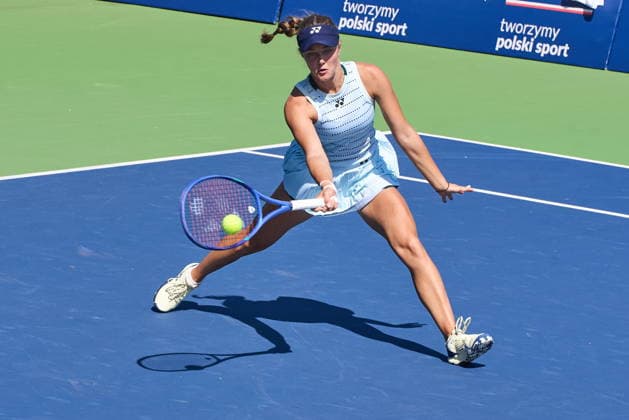 Warszawa 04.08.2026. Tennis. WTA, Tennis Damen 125 Warsaw T-Mobile Polish Open, day 3, Warsaw, Poland --- Tenis. Turniej WTA 125 Warsaw T-Mobile Polish Open, dzien 3, Warszawa Persons shown : Vendula Valdmannova (CZE) Fot. Dominika Chmura Arena Akcji NEWSPIX.PL --- newspix.pl 
