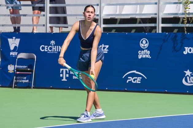 Warszawa 04.08.2026. Tennis. WTA, Tennis Damen 125 Warsaw T-Mobile Polish Open, day 3, Warsaw, Poland --- Tenis. Turniej WTA 125 Warsaw T-Mobile Polish Open, dzien 3, Warszawa Persons shown : Elizara Yaneva (BUL) Fot. Dominika Chmura Arena Akcji NEWSPIX.PL --- newspix.pl 