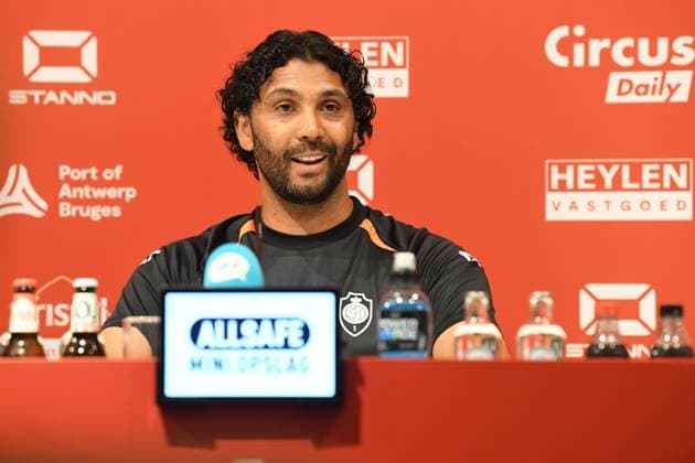 Antwerp s head coach Marvin Compper pictured during a press conference, PK, Pressekonferenz of soccer team Royal Antwerp FC ahead of the start of the Belgian Jupiler Pro League 2026-2027 season, Wednesday 05 August, 2026 in Antwerp. JILLxDELSAUX  x182739017x