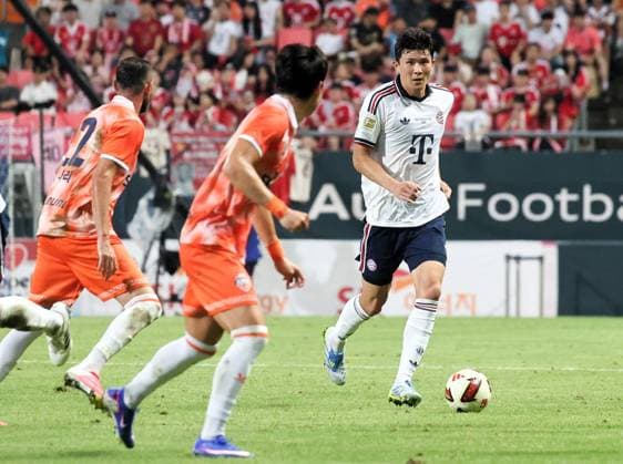 SKO, Kim Min-jae (FC Bayern Muenchen 3), SK Jeju vs. FC Bayern Muenchen,Testspiel, Suedostasien-Reise, Saison 2026-27, 04.08.2026 *** SKO, Kim Min-jae FC Bayern Munich 3, SK Jeju vs. FC Bayern Munich, Friendly Match, Southeast Asia Tour, 2026–27 Season, April 8, 2026 Copyright: xEibner-Pressefotox EP_JNL