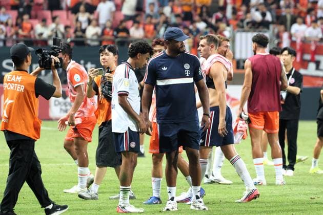 SKO, Bayern-Trainer Vincent Kompany, SK Jeju vs. FC Bayern Muenchen,Testspiel, Suedostasien-Reise, Saison 2026-27, 04.08.2026 *** SKO, Bayern Coach Vincent Kompany, SK Jeju vs. FC Bayern Munich, Friendly Match, Southeast Asia Tour, 2026–27 Season, April 8, 2026 Copyright: xEibner-Pressefotox EP_JNL