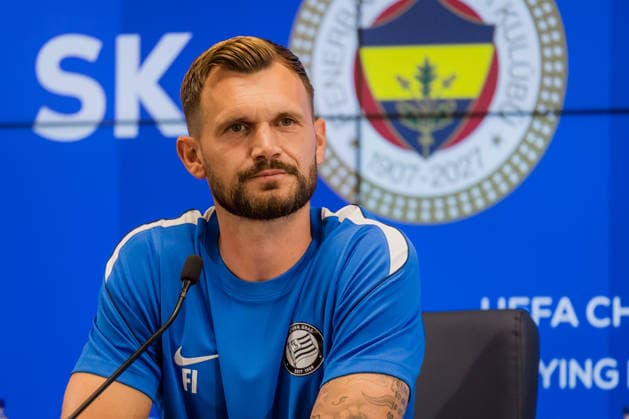 SOCCER - UEFA CL, Fenerbahce vs Sturm ISTANBUL,TURKEY,04.AUG.26 - SOCCER - UEFA Champions League, qualification, Fenerbahce Istanbul vs Sturm Graz, preview, press conference, PK, Pressekonferenz Sturm. Image shows head coach Fabio Ingolitsch (Sturm).  GEPAxpictures xMatthiasxTrinkl