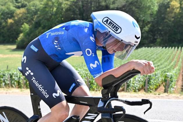 04.08.2026 --- Lacets de Marsannay, Frankreich --- Radsport --- Tour De France Femmes --- 4. Etappe Einzelzeitfahren von Gevrey-Chambertin nach Dijon --- --- Liane Lippert (Movistar Team) Tour De France Femmes stage 4 *** August 4, 2026, Lacets de Marsannay, France, Cycling, Tour de France Femmes, Stage 4, Individual Time Trial from Gevrey-Chambertin to Dijon, Liane Lippert, Movistar Team, Tour de France Femmes, Stage 4