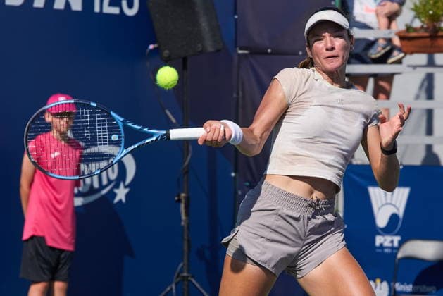 Warszawa 04.08.2026. Tennis. WTA, Tennis Damen 125 Warsaw T-Mobile Polish Open, day 3, Warsaw, Poland --- Tenis. Turniej WTA 125 Warsaw T-Mobile Polish Open, dzien 3, Warszawa Persons shown : Lia Karatancheva (BUL) Fot. Dominika Chmura Arena Akcji NEWSPIX.PL --- newspix.pl 